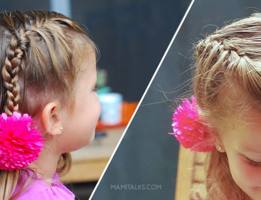 Summer hairstyle for girls, half french braid. -MamiTalks.com